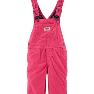 Osh Kosh B’gosh Girls Pink Corduroy Overalls
